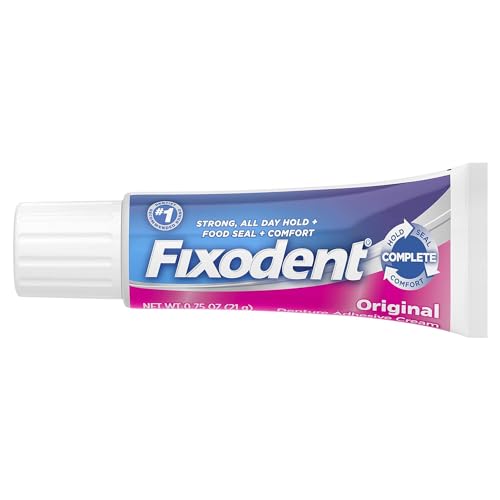 Fixodent Denture Adhesive Cream Original 0.75 Oz Pack Of 12