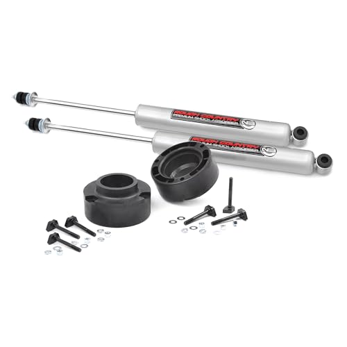 Rough Country 2.5 Leveling Kit with N3 Shock Absorbers for Dodge Ram 1500 (1994-2001) 2500 (1994-2013) 3500 (1994-2012) 4WD Models