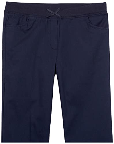 Image of Nautica Girls' School Uniform Twill Skinny Pants, Comfortable Stretch Material, Wrinkle & Fade Resistant