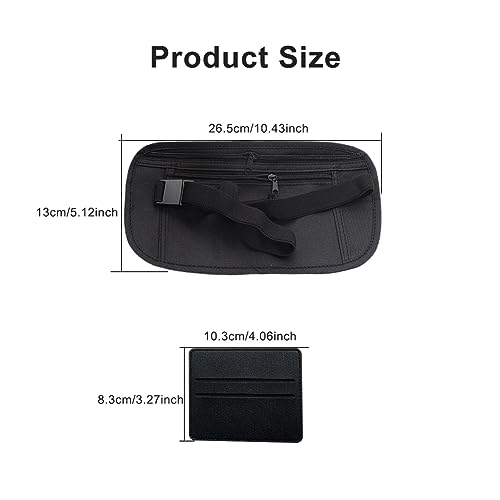 Secure-Travel-Money-Belt-BagAdjustable-Elastic-Sports-Waist-Bag-Multipurpose-Waterproof-Travel-Belt-Bag-for-Sports-and-Outdoors-Activitiesan-tiTheft-Passport-Holder-Travel-Wallet-for-Men-Women