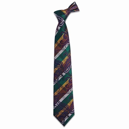 Image of YourTies Silk Paisley Floral Tie and Pocket Square Cufflinks with Lapel Pin Sets for Men 5PC Wedding Party