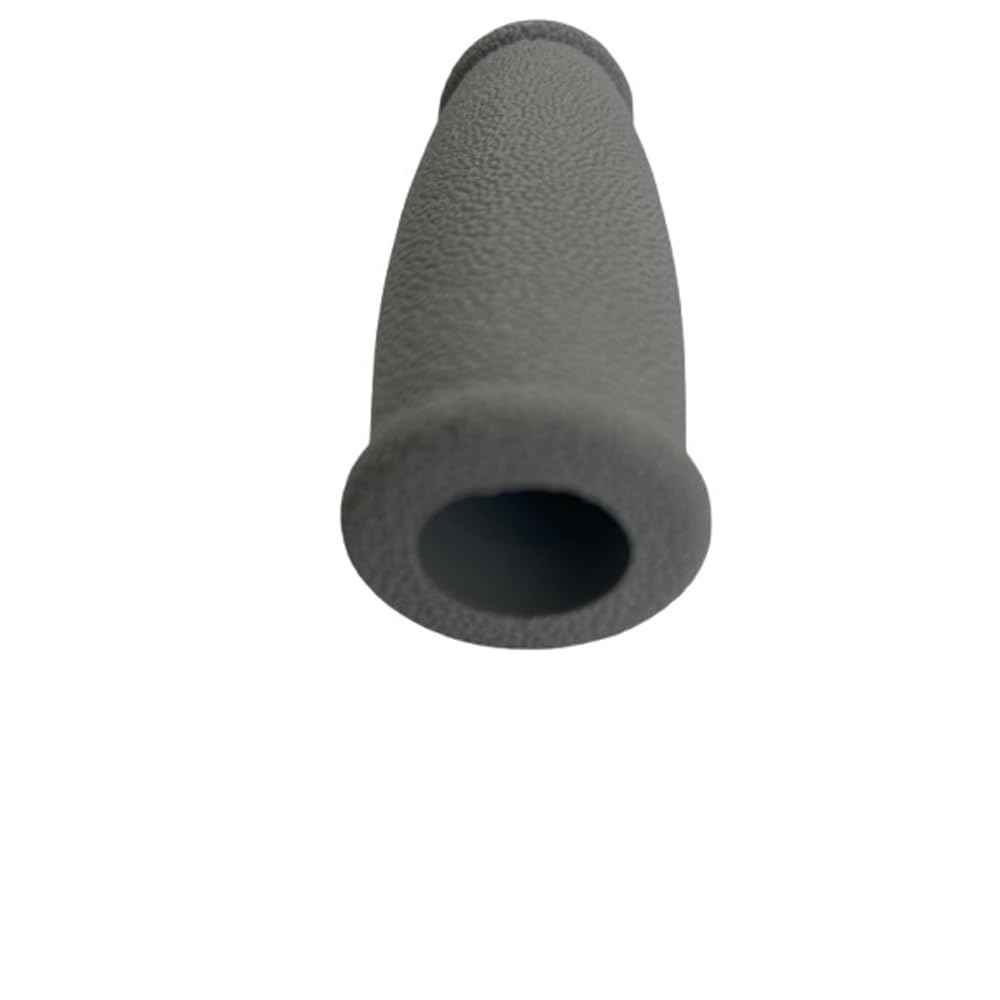 Paquete de 4 empuñaduras de repuesto universales de goma elástica para muletas para bastón de caminar de aluminio debajo del brazo, muletas plegables para axilas, bastones cuádruples