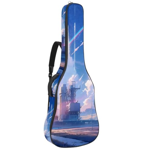 Housse de guitare acoustique antichoc et imperméable à poches