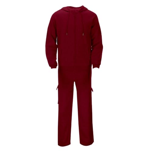 Costume décontracté pour homme ensemble confortable coupe ample contre la fraîcheur - 5