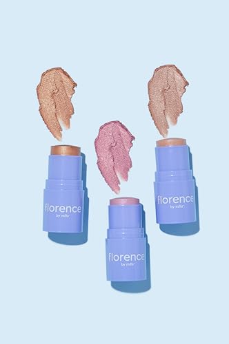 florence by mills Self Reflecting Highlighter Stick, Self Respect (pink), 0.21 oz/ 6 g