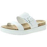  Sandalias Mujer MICHAEL KORS Bo Slide 40S1BOFA1L OpWh Cuero Blanco