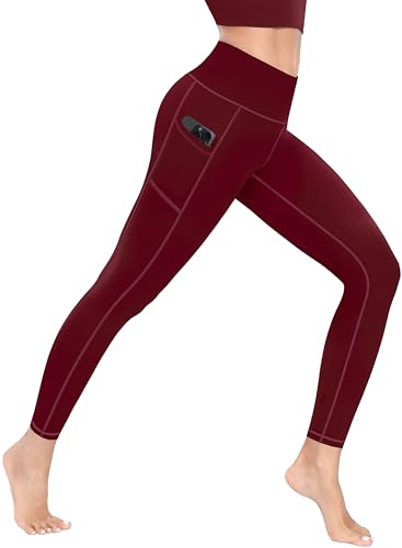 MIRITY High Waist Yoga Leggings with Pockets for Women - Buttery Soft Workout Stretchy Yoga Pants Pack of 44