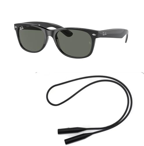 Ray-Ban RB2132F Sunglasses Bundle: RB 2132F NEW WAYFARER and Universal Anti-slip Silicone Leash2