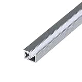 DYETEE Profilo in Alluminio LED Ultrasottile da Incasso A 45° Barra Luminosa for Mobile Copertura in Silicone Senza Striscia LED Grigio(3pc,60cm)