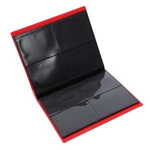 Abaodam Sammelkartenalbum Kartenordner Rot