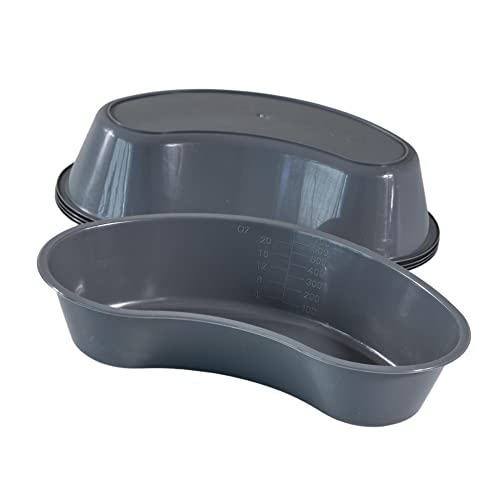 Vakly Graduated Emesis Basins 700Ml [Pack Of 5] Graduated Kidney Shaped Bowl – Sturdy Plastic Irrigation Basin Tray #TOP3