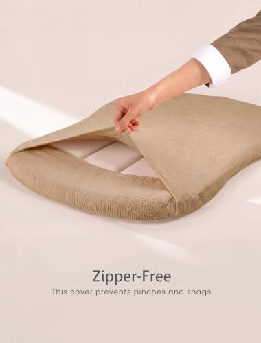 Image of Termichy Muslin Cover for Baby Lounger: Fitted for 30x20 Baby Nest