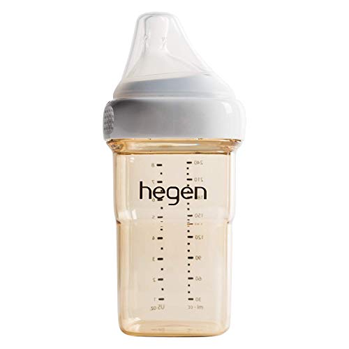 Hegen PCTO Press to Close Twist to Open 240ml/8oz 1本入り / 哺乳瓶 Baby Feeding Bottle with Medium Flow Teat