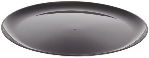 CaterLine Heavyweight Plastic Round Catering Tray, 16-Inch, Black (25-Count)