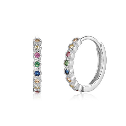 Qings Orecchini a Cerchio Piccolo in Argento