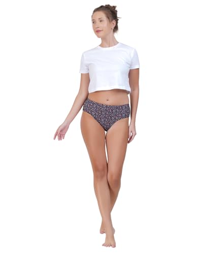 Image of ESSA, SWEETDAY Women's Briefs | Full Coverage, 100% Cotton, Hosiery | Mid Waist | Inner Elastic Waistband | Hipster, Underwear, Innerwear, Panties | Printed | Combo Pack of 5 | Multicolor