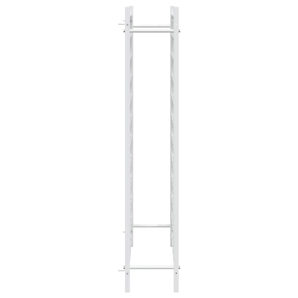 Weinregal Metall Weiß für 72 Flaschen mit 12 Ebenen, Flaschenhalter zur Lagerung und Aufbewahrung, geeignet für Küche, Esszimmer, Keller, Bar, Speisekammer, modernes Flaschenregal Möbel