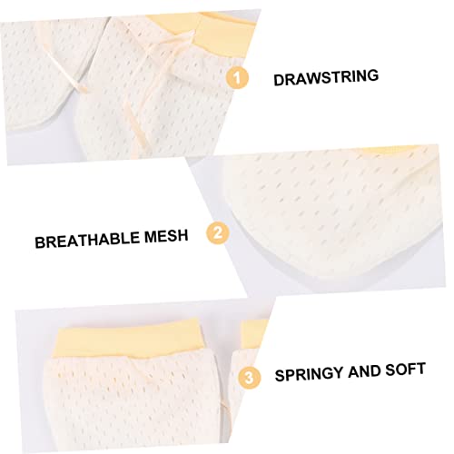 3sets Scratch Gloves Newborns Gloves for Boy Girl Born Essentials for Safety Must Haves in Yellow2