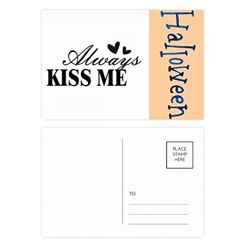 Cartes postales Always Kiss Me lot de 20 à offrir pour la Saint-Valentin