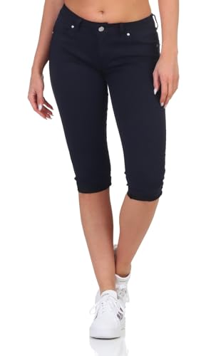 Hailys Damen Capri Jeans Shorts Je44nna knielange Jeanshose...