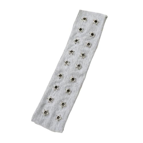 Lot de 8 bandeaux de cheveux punk à œillets étoile pour femme