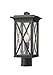 Z-Lite 1 Light Outdoor Pier Mounted Fixture 583PHMR-533PM-BK, Black