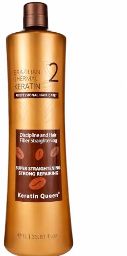 Keratin Queen Brazilian Thermal Keratin Treatment Super Straightening Strong Repairing Hair Fibre Discipline 1L