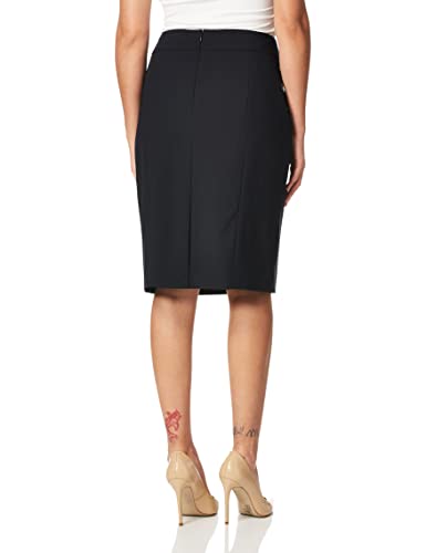 Calvin Klein Womens Classic Fit Straight Lux Suit Skirt (Regular and Plus Size)