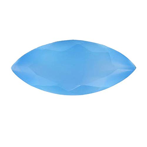 Marquise bleu calcédoine naturelle bijou idéal pour sublimer une tenue de soirée