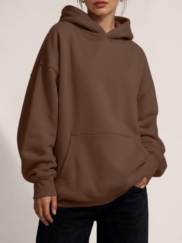 Image of Trendy Queen Women Oversized Hoodies Fall Outfits | Gentle Skin Feel, Aesthetic Drop Shoulder, Large Kangaroo Pocket, Seamless Daily Outfit Match