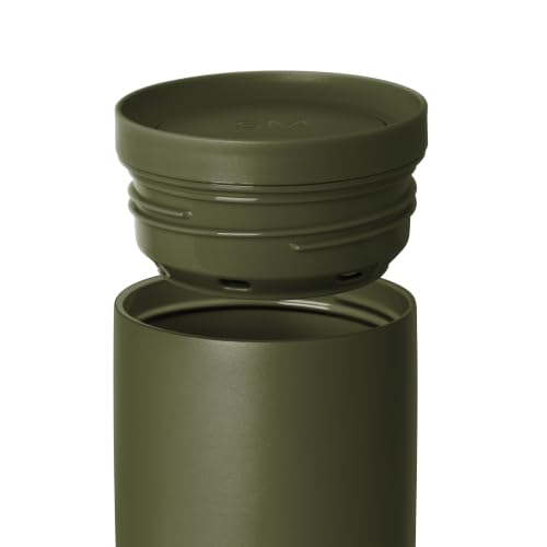 Image of Simple Modern Travel Coffee Mug Tumbler with 360 Lid | Ceramic-Lined Insulated Stainless Steel Cold Brew Iced Coffee Cup | Gift for Women Men Her | Voyager Signature | 16oz | Grasshopper