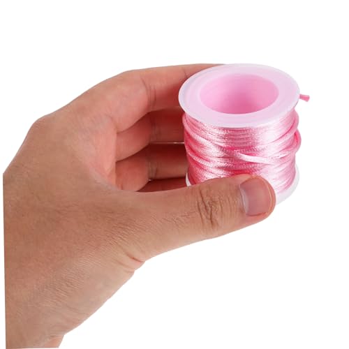 Conectores de seguridad para joyería DIY con cierres desmontables rosa y cuerda resistente 5