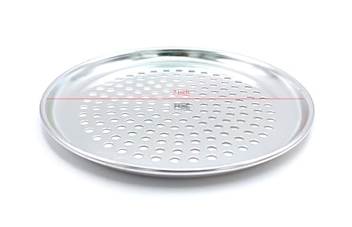 Image of Prime Bakers and Moulders Perforated Pizza Tray for Oven, Round (Aluminum, 7 Inch)