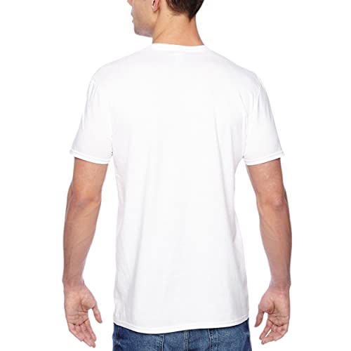 Fruit Of The Loom Mens Premium Tag-Free Cotton Undershirts (Regular And Big & Tall) Undershirt, Crew - 4 Pack White, Large Us #TOP4