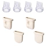 8pcs Replacement Parts for eufy Breast Pump, 4 Silicone Diaphragms & 4 Duckbill Valves Accessories Kit Compatible with eufy S1 Pro, S1, E10, E20 Wearable Breast Pump