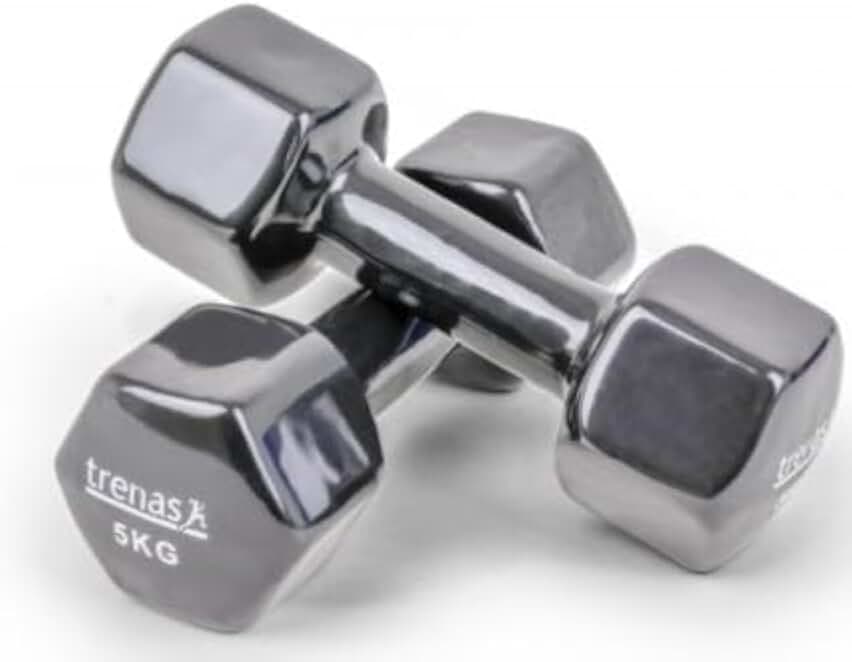 TRENAS - paire d'haltères courts - 0,50 kg - 1,00 kg - 1,50 kg - 2,00 kg - 2,50 kg - 3,00 kg - 4,00 kg - 5,00 kg - 6,00 kg - 7,00 kg - 8,00 kg - 9,00 kg - 10,00 kg- revêtement en matière plastique - bleu