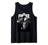 Marvel The Punisher Bloody Face Portrait Logo Tank Top