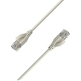 Elfcam - 10m ウルトラスリムCat 6Aイーサネットケーブル 10Gbps 32AWG UTP OD2.8mm 500MHz、10Gb 薄型RJ45パッチコード LAN、ルーター、モデム、Xbox、ノートパソコン、サーバー用、ホワイト