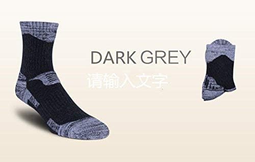 Antiskid Wicking Outdoor Multi Performance Running Hiking Cushion Socks(2Pack) (Black/Darkgray)