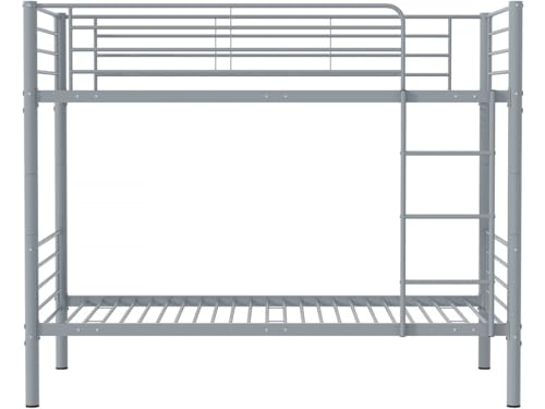 Habitat et Jardin Lit superposé Adam - 90 x 190 cm - Métal - Gris