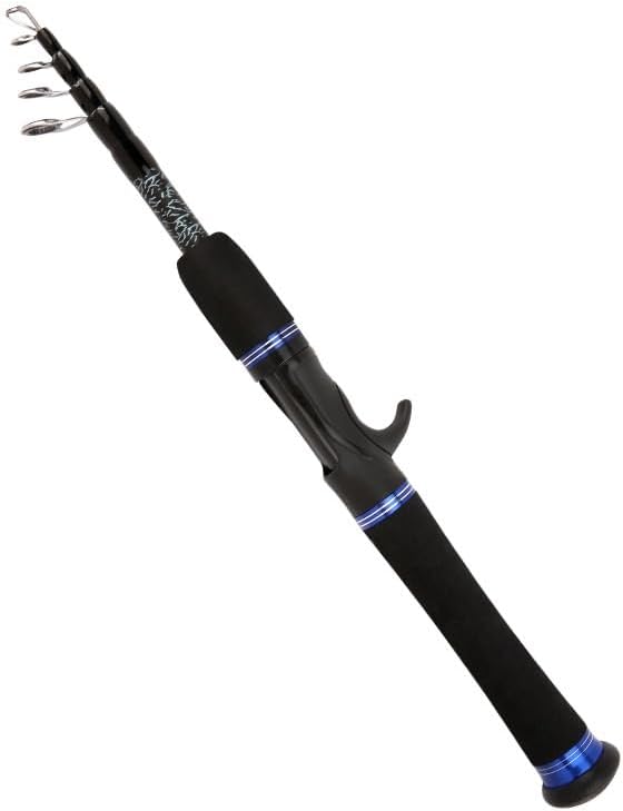 Portable Retractable Lure Rod Straight Handle Upturned Mouth Fishing