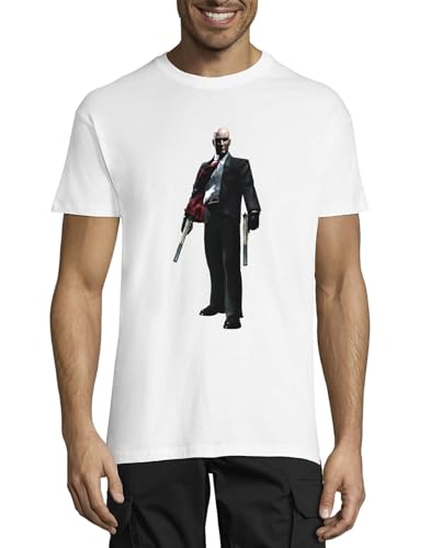 Assassin Art Crew Neck Cotton Men's T-Shirt White XXXX-Large