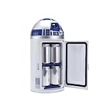 Star Wars R2-D2 Mini Fridge | 18" Portable Cooler for Drinks & Snacks | Car, RV & Home Use with AC/DC Power | Fun Star Wars Collectible
