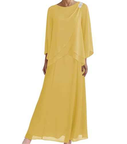 Mother-of-The-Bride-Dresses-for-Wedding-Long-Evening-Formal-Dress-Chiffon-Wedding-Guest-Groom-Gowns-Tiered-Beaded-Women-Gold
