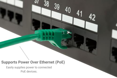 Cable Ethernet corto Cat 6 UTP de 1 pie, verde miniatura 6