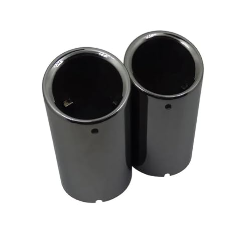 Embout pot d'échappement en acier noir titane pour finitions Audi A1 A3 A4