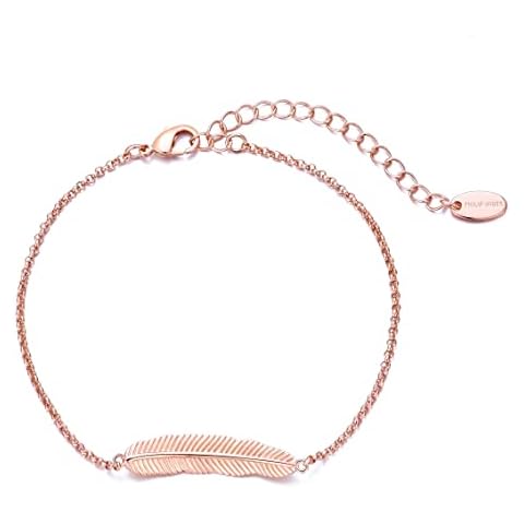 Pulsera de Plumas chapada en Oro Rosa de Philip Jones Cover