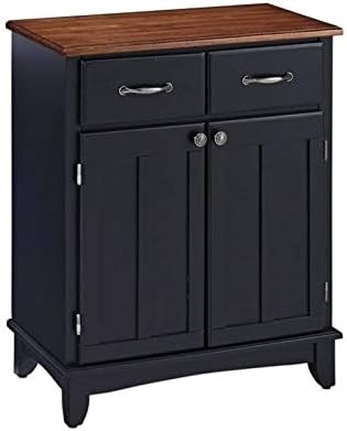 Buffet of Buffets Medium Black with Cherry Top by Home Styles