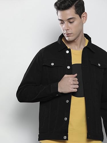 Image of The Indian Garage Co Men Slim Fit NA Trucker Jacket