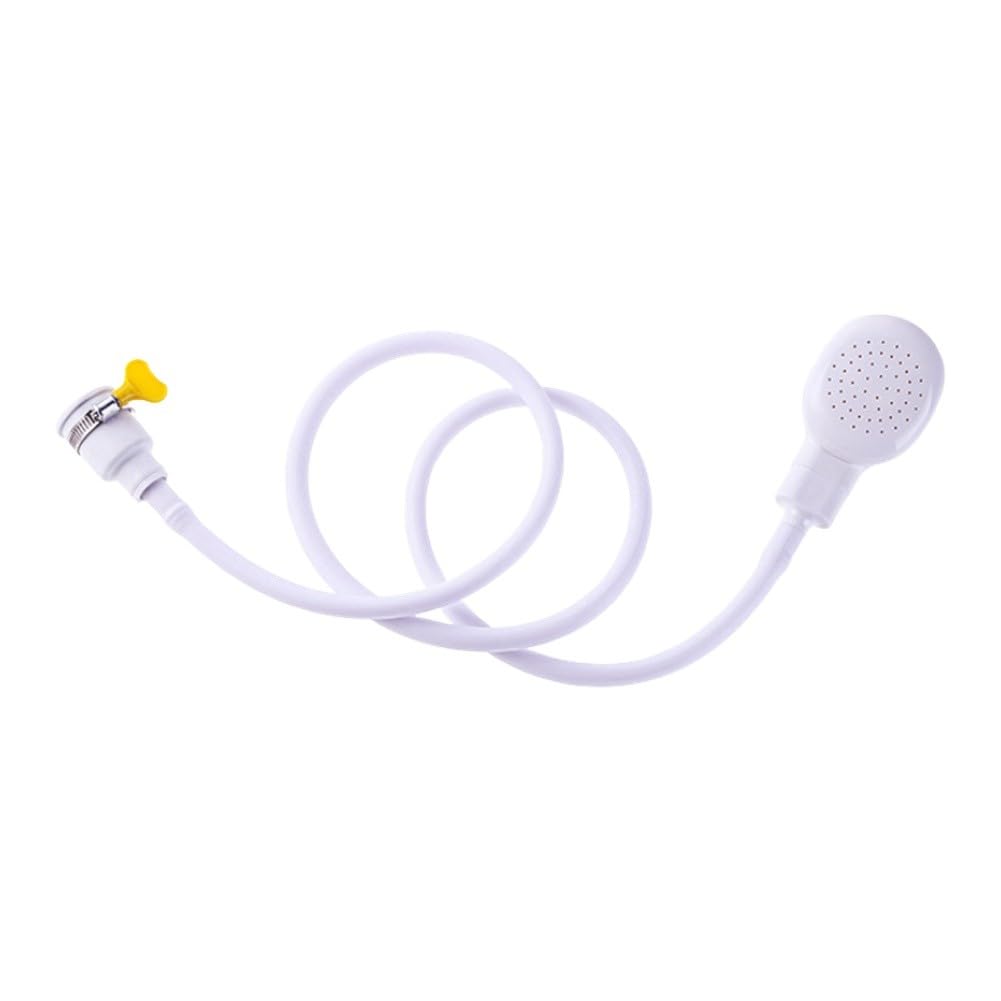 ZYNCUE Shower Hose with Fit Clamp for Bath Taps, Portable Shower Attachment for Tap Spray, 1. and 2.2M Options, Rubber Material